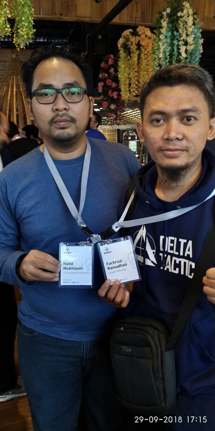 Laravel Indonesia ([Fachruzi Ramadhan](https://medium.com/u/e6a8865c9cf)) dan Yii Indonesia ([Hafid Mukhlasin](https://medium.com/u/89d63a0c0992))