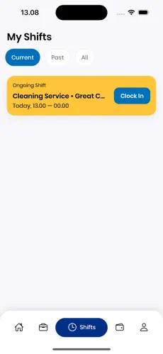 PaydFlex app - clock in